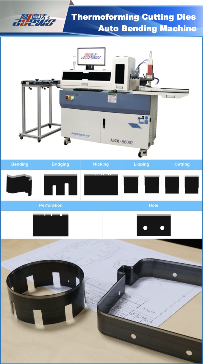 Thermoforming Cutting Dies Bøyemaskin