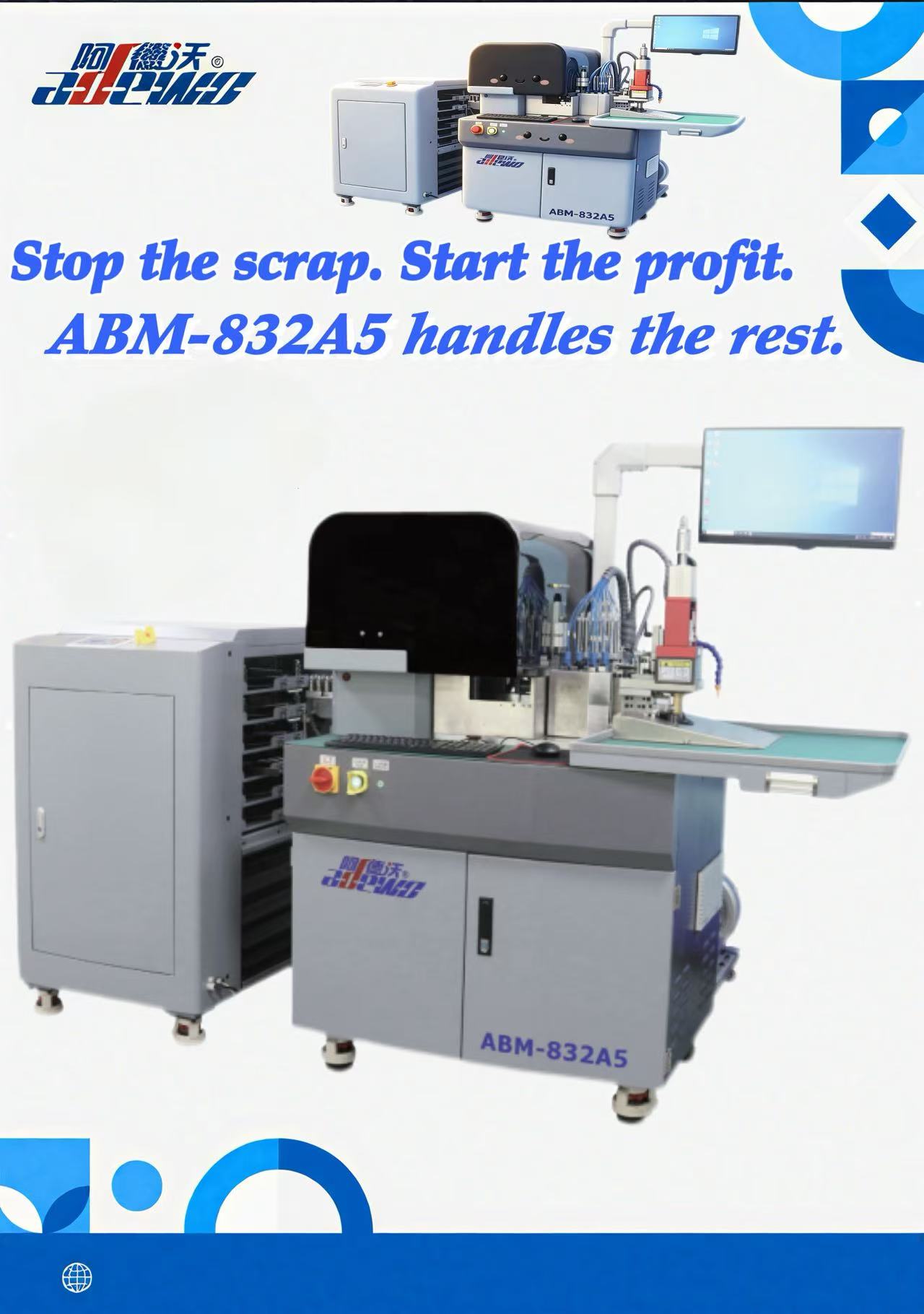 Sliter du fortsatt med at papir sprekker? ABM-832A5 Combo Bender fikser det.