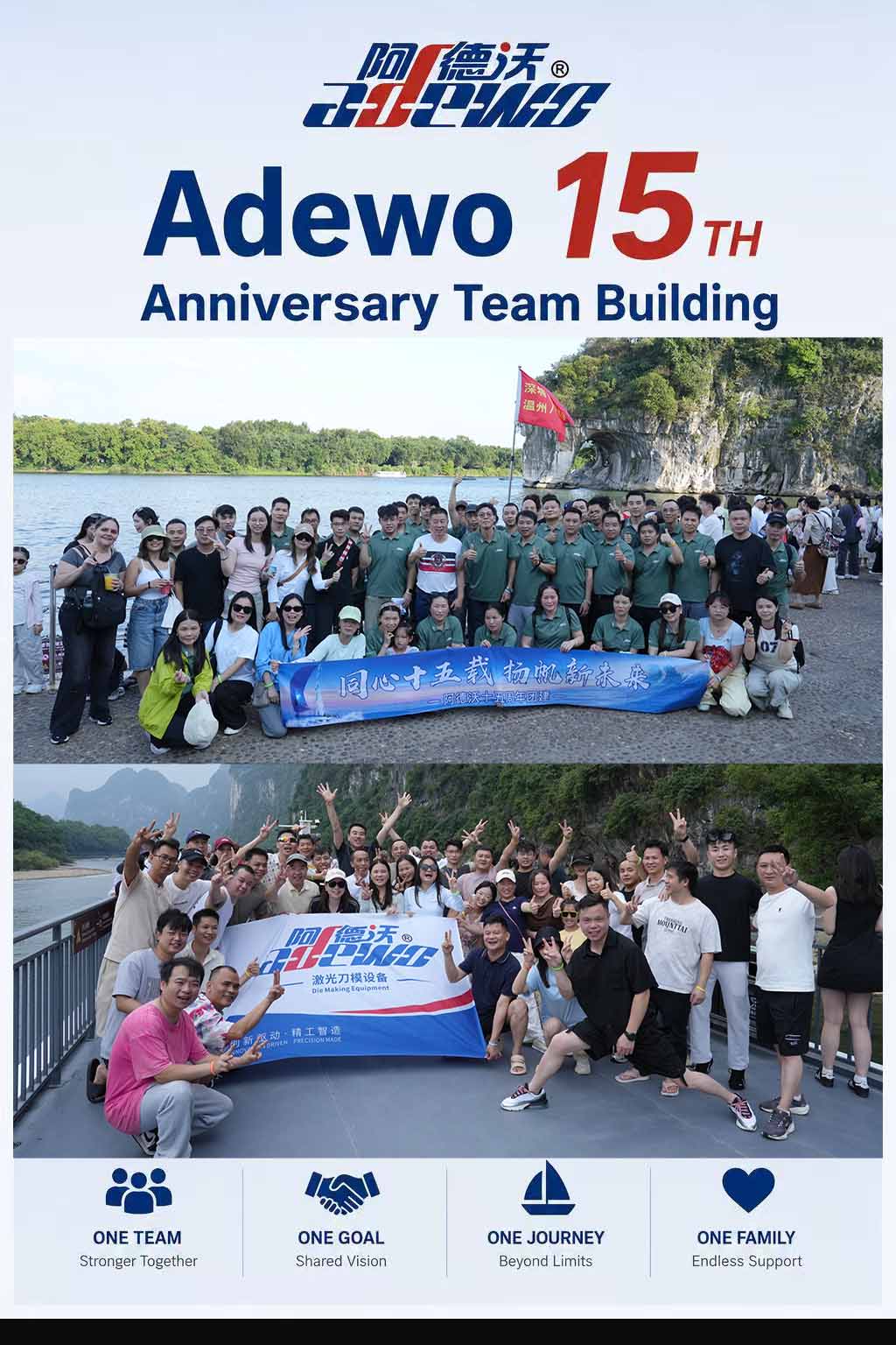 Adewos 15-årsjubileums teambuildingtur til Guilin