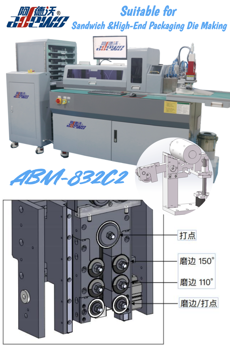 832C2 automatisk bøyemaskin: Egnet for fremstilling av sandwich-dyse og high-end emballasje-pressing