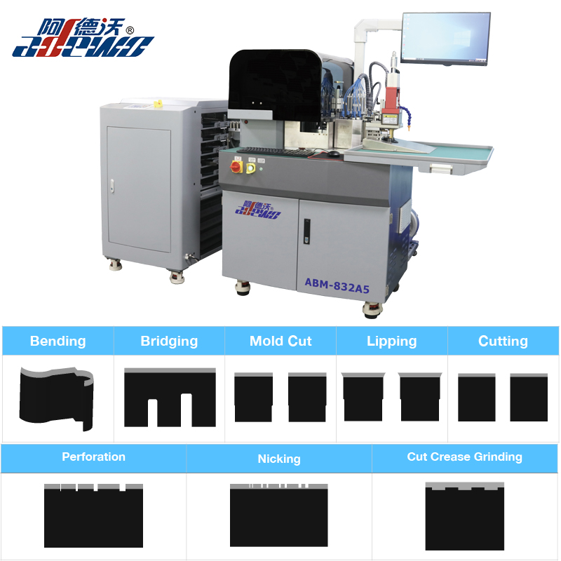 Cut Crease Die Auto Bender Machine for Cardboard